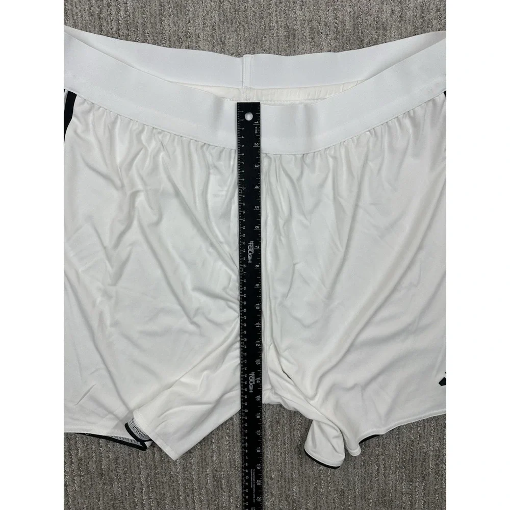 Adidas Tiro 23 Women's White/Black Soccer Shorts HS2316 Drawstring Three Stripes